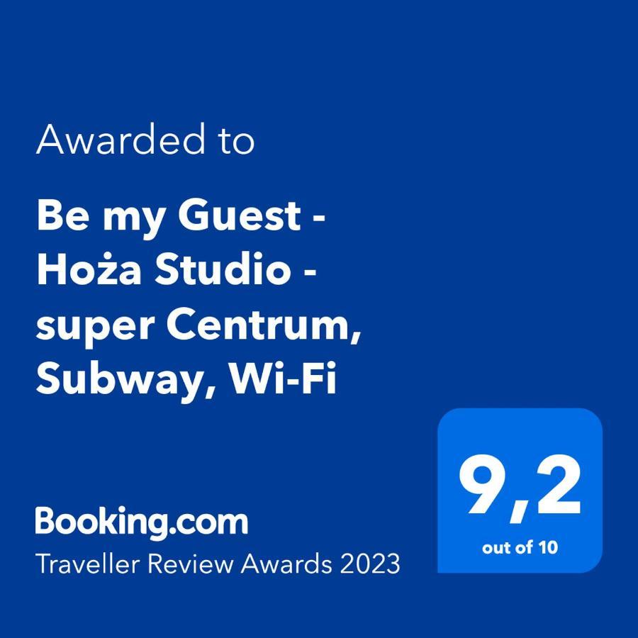 Be My Guest - Hoza Studio - Pkin Super Centrum Metro Wi-Fi Breakfast Warsaw Exterior photo